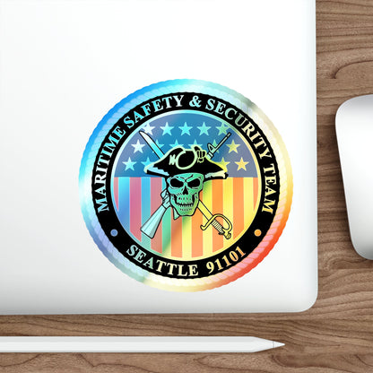 Maritime Safety & Security Team Seattle MSST (U.S. Coast Guard) Holographic STICKER Die-Cut Vinyl Decal-The Sticker Space