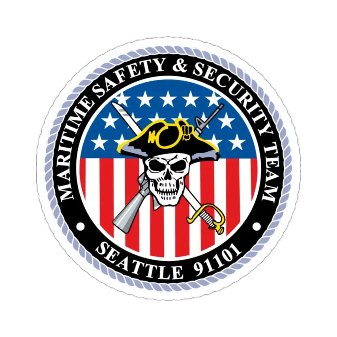 Maritime Safety & Security Team Seattle MSST (U.S. Coast Guard) STICKER Vinyl Die-Cut Decal - The Sticker Space