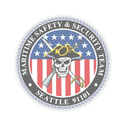 Maritime Safety & Security Team Seattle MSST (U.S. Coast Guard) STICKER Vinyl Kiss-Cut Decal 6 Inch Transparent - The Sticker Space