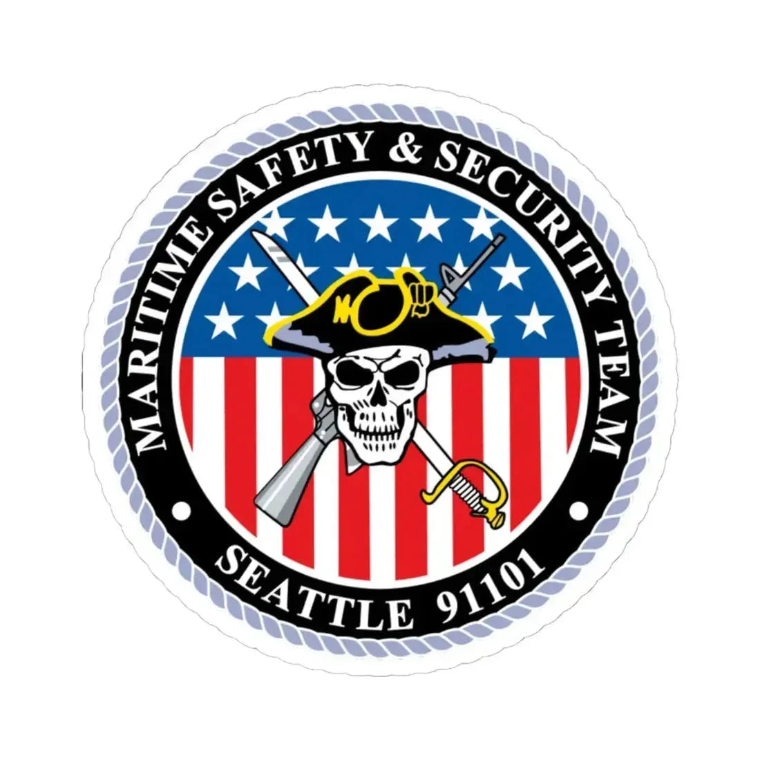 Maritime Safety & Security Team Seattle MSST (U.S. Coast Guard) STICKER Vinyl Kiss-Cut Decal - The Sticker Space