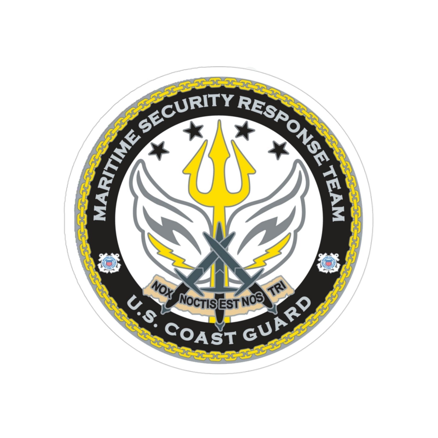 Maritime Security Response Team (U.S. Coast Guard) Transparent STICKER Die-Cut Vinyl Decal-3 Inch-The Sticker Space