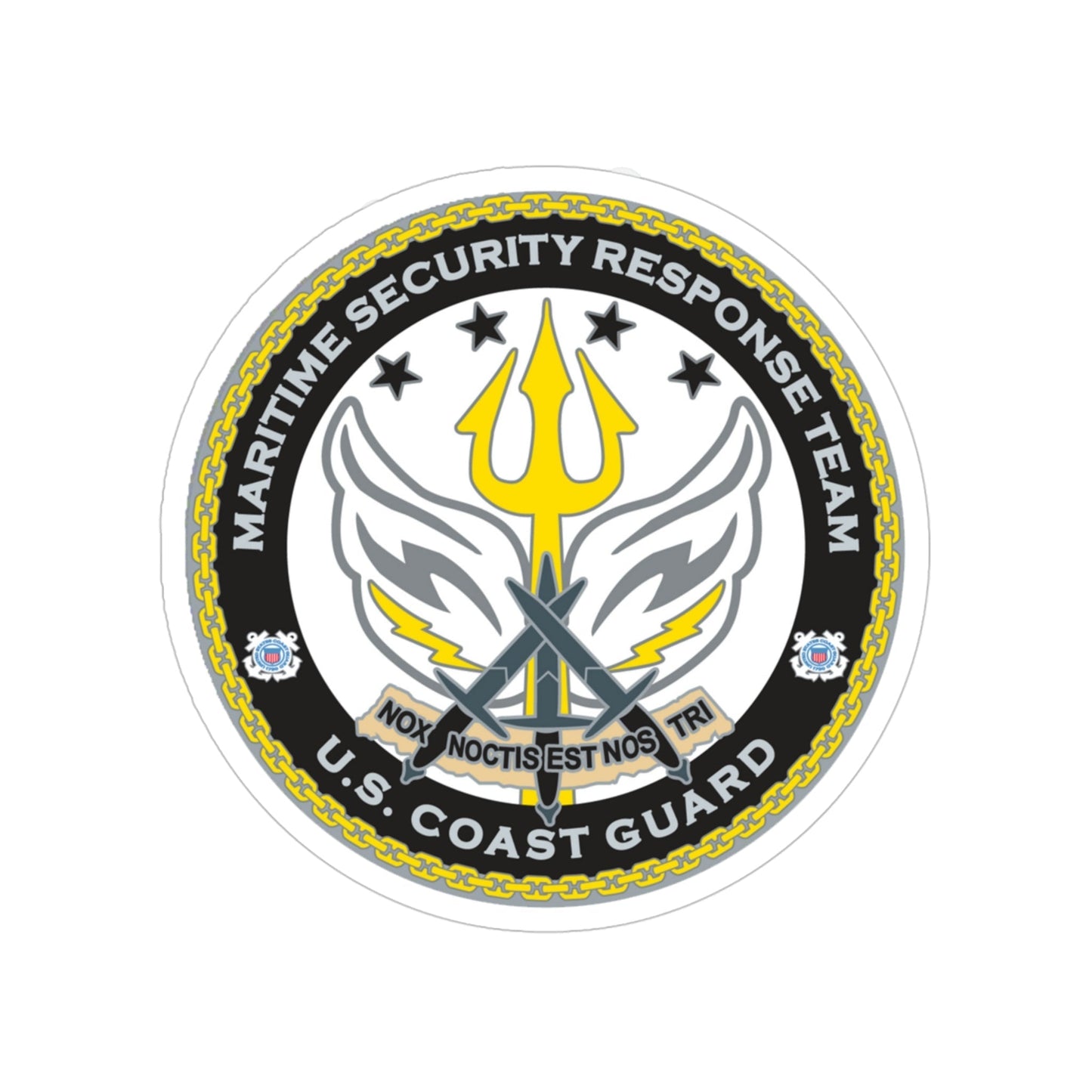 Maritime Security Response Team (U.S. Coast Guard) Transparent STICKER Die-Cut Vinyl Decal-4 Inch-The Sticker Space