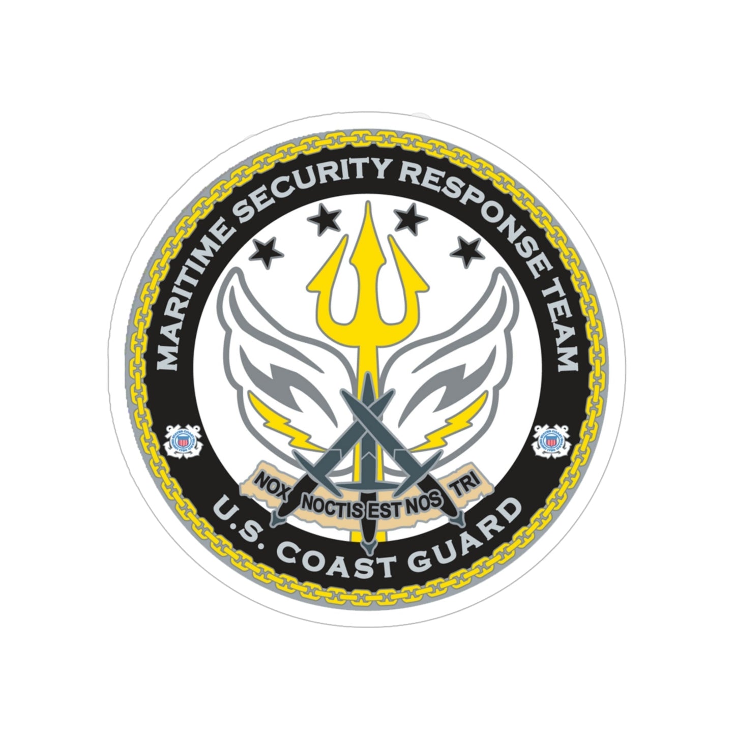 Maritime Security Response Team (U.S. Coast Guard) Transparent STICKER Die-Cut Vinyl Decal-5 Inch-The Sticker Space