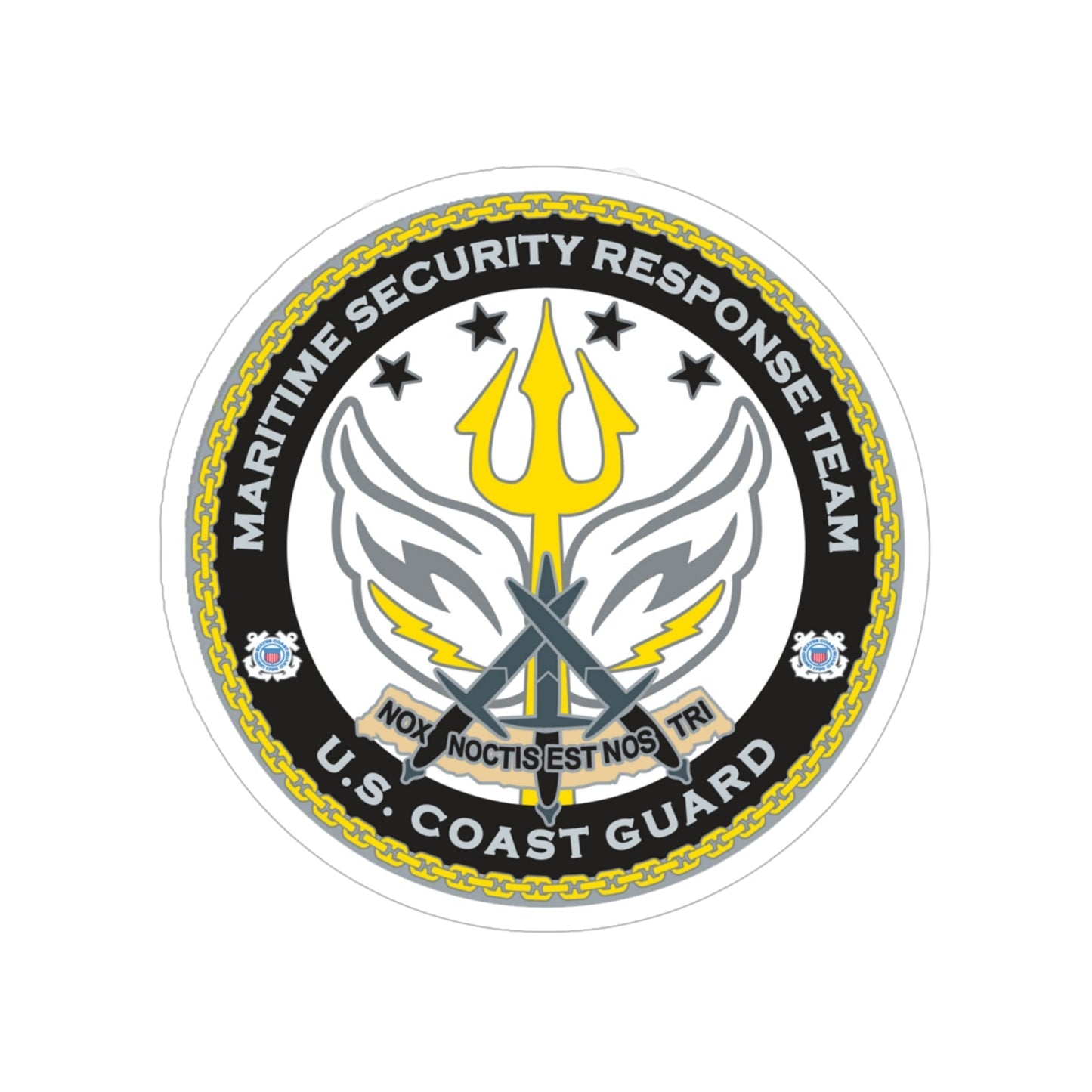 Maritime Security Response Team (U.S. Coast Guard) Transparent STICKER Die-Cut Vinyl Decal-6 Inch-The Sticker Space