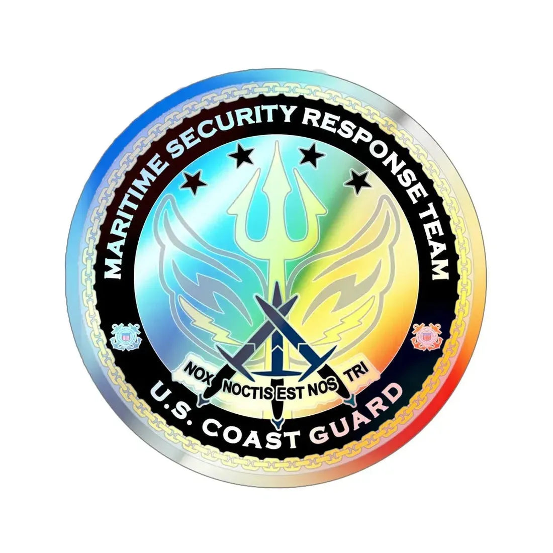 Maritime Security Response Team (U.S. Coast Guard) Holographic STICKER Die-Cut Vinyl Decal - The Sticker Space