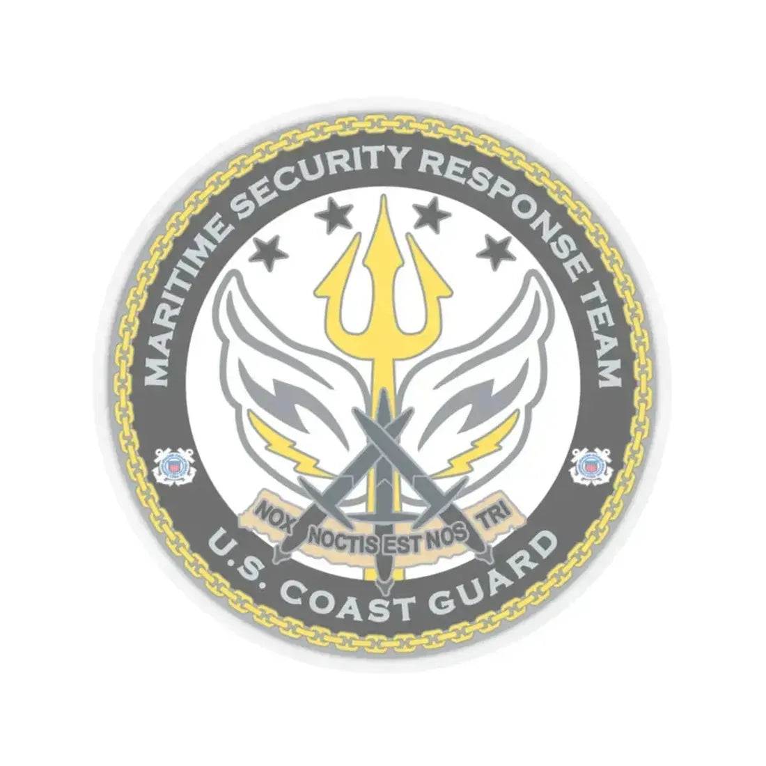 Maritime Security Response Team (U.S. Coast Guard) STICKER Vinyl Kiss-Cut Decal 3 Inch Transparent - The Sticker Space