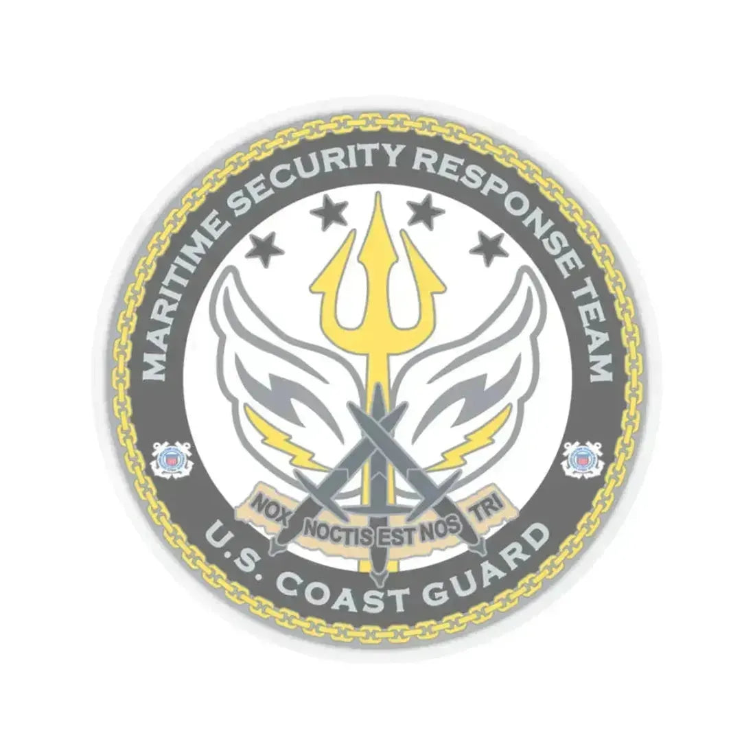 Maritime Security Response Team (U.S. Coast Guard) STICKER Vinyl Kiss-Cut Decal 3 Inch Transparent - The Sticker Space