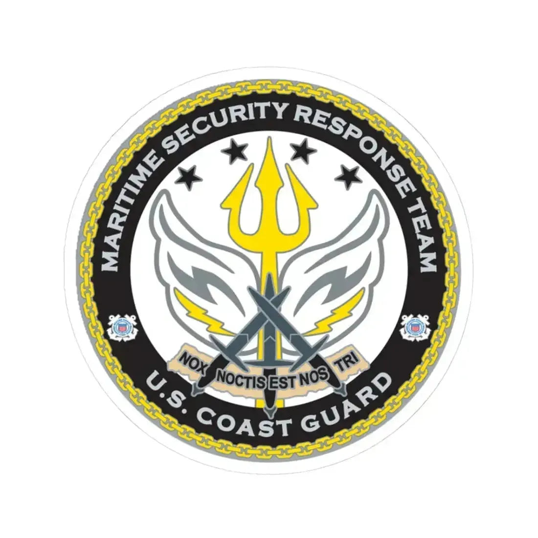 Maritime Security Response Team (U.S. Coast Guard) STICKER Vinyl Kiss-Cut Decal 3 Inch White - The Sticker Space
