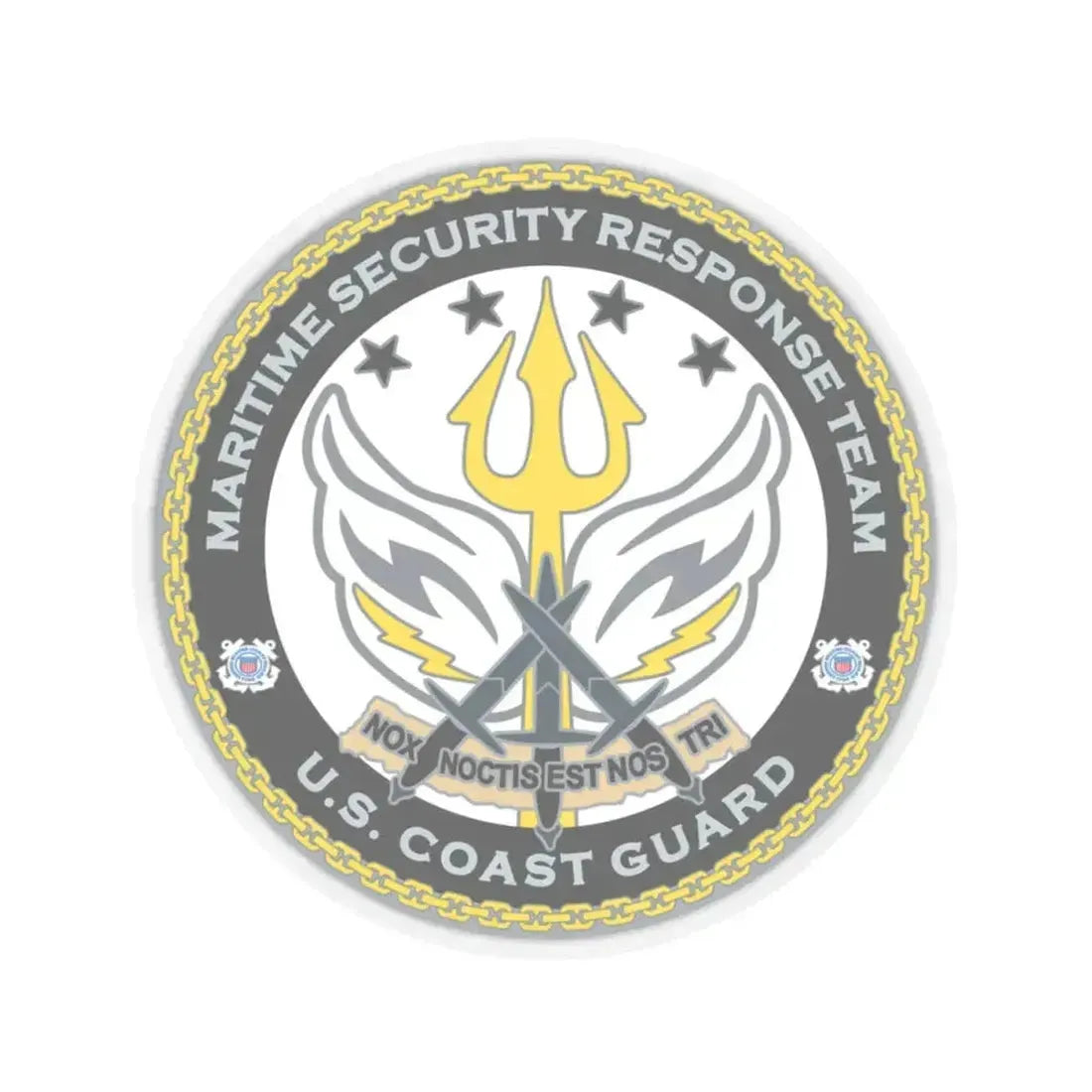 Maritime Security Response Team (U.S. Coast Guard) STICKER Vinyl Kiss-Cut Decal 4 Inch Transparent - The Sticker Space