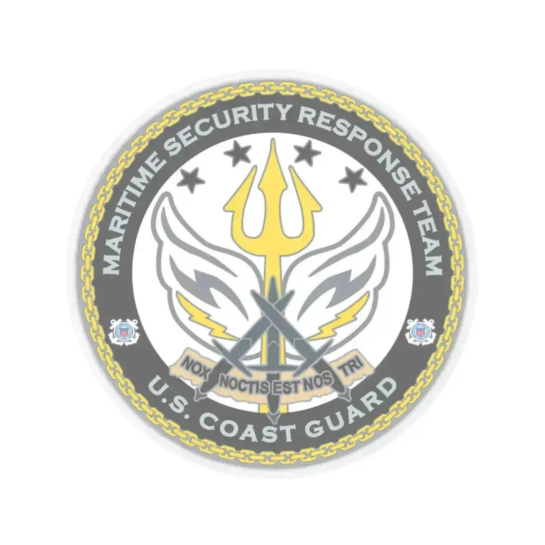 Maritime Security Response Team (U.S. Coast Guard) STICKER Vinyl Kiss-Cut Decal 4 Inch Transparent - The Sticker Space