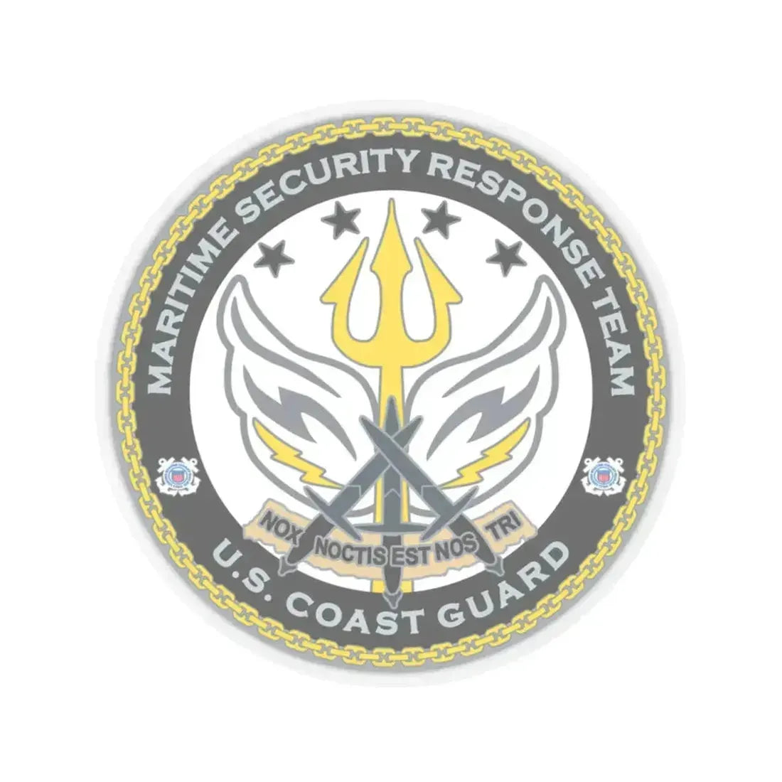 Maritime Security Response Team (U.S. Coast Guard) STICKER Vinyl Kiss-Cut Decal 4 Inch Transparent - The Sticker Space
