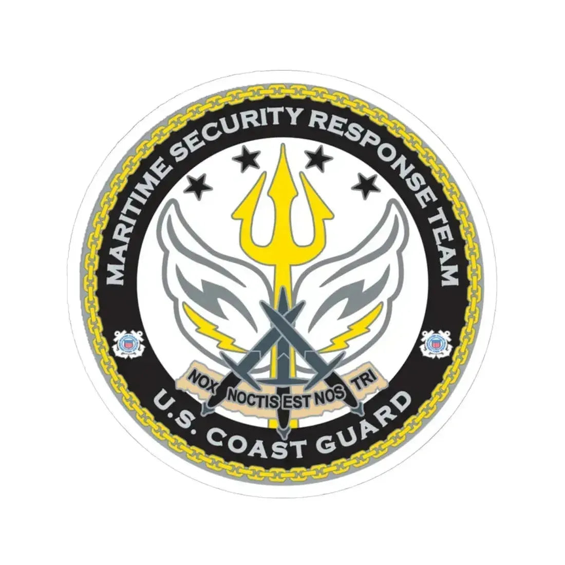 Maritime Security Response Team (U.S. Coast Guard) STICKER Vinyl Kiss-Cut Decal 4 Inch White - The Sticker Space