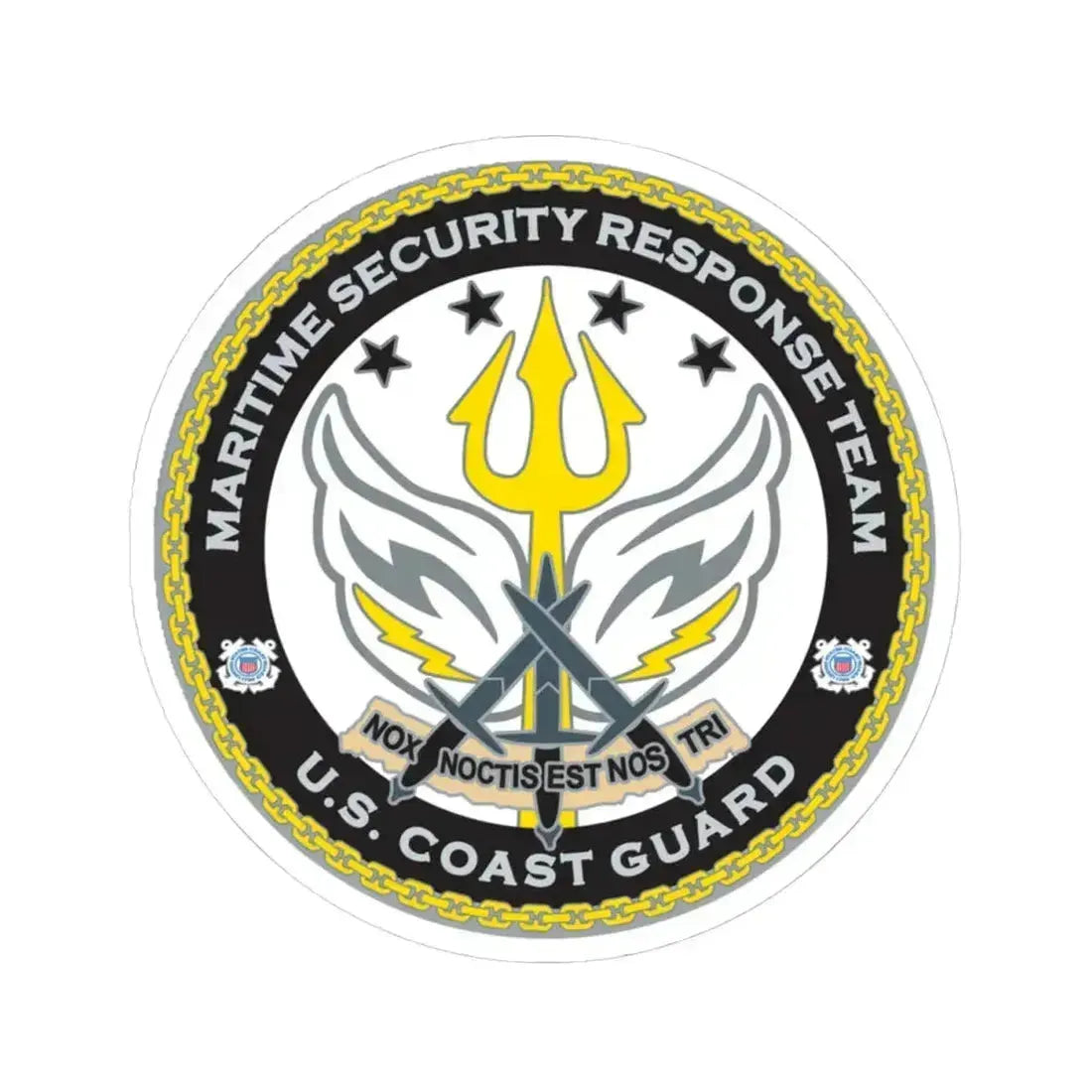 Maritime Security Response Team (U.S. Coast Guard) STICKER Vinyl Kiss-Cut Decal 4 Inch White - The Sticker Space