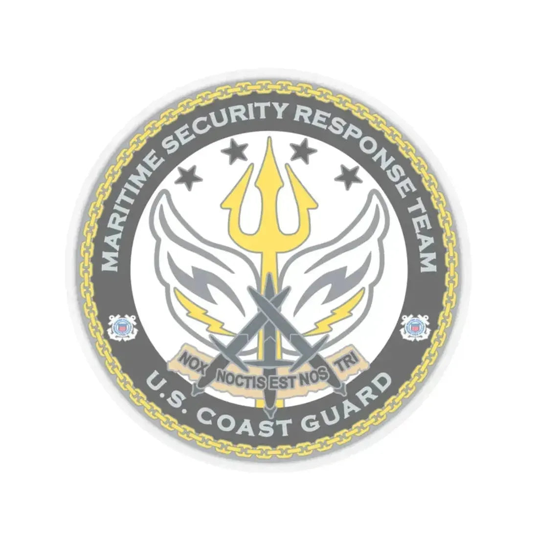 Maritime Security Response Team (U.S. Coast Guard) STICKER Vinyl Kiss-Cut Decal 6 Inch Transparent - The Sticker Space