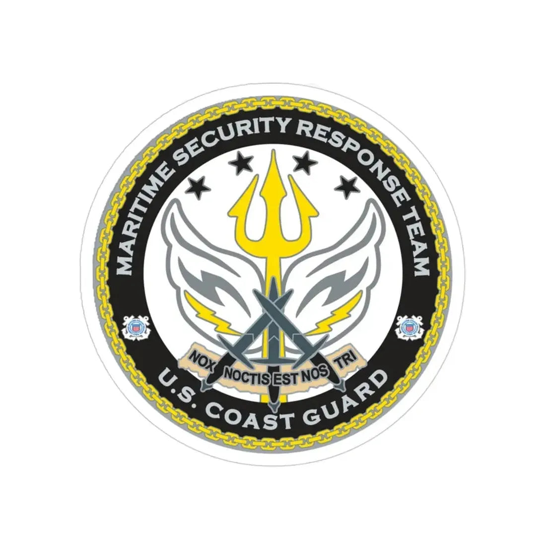 Maritime Security Response Team (U.S. Coast Guard) Transparent STICKER Die-Cut Vinyl Decal 3 Inch - The Sticker Space