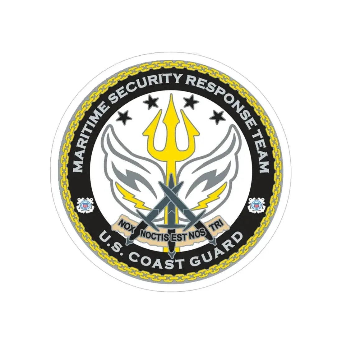 Maritime Security Response Team (U.S. Coast Guard) Transparent STICKER Die-Cut Vinyl Decal 4 Inch - The Sticker Space