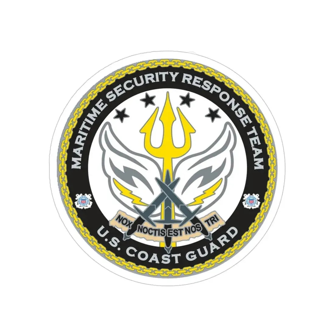 Maritime Security Response Team (U.S. Coast Guard) Transparent STICKER Die-Cut Vinyl Decal 5 Inch - The Sticker Space