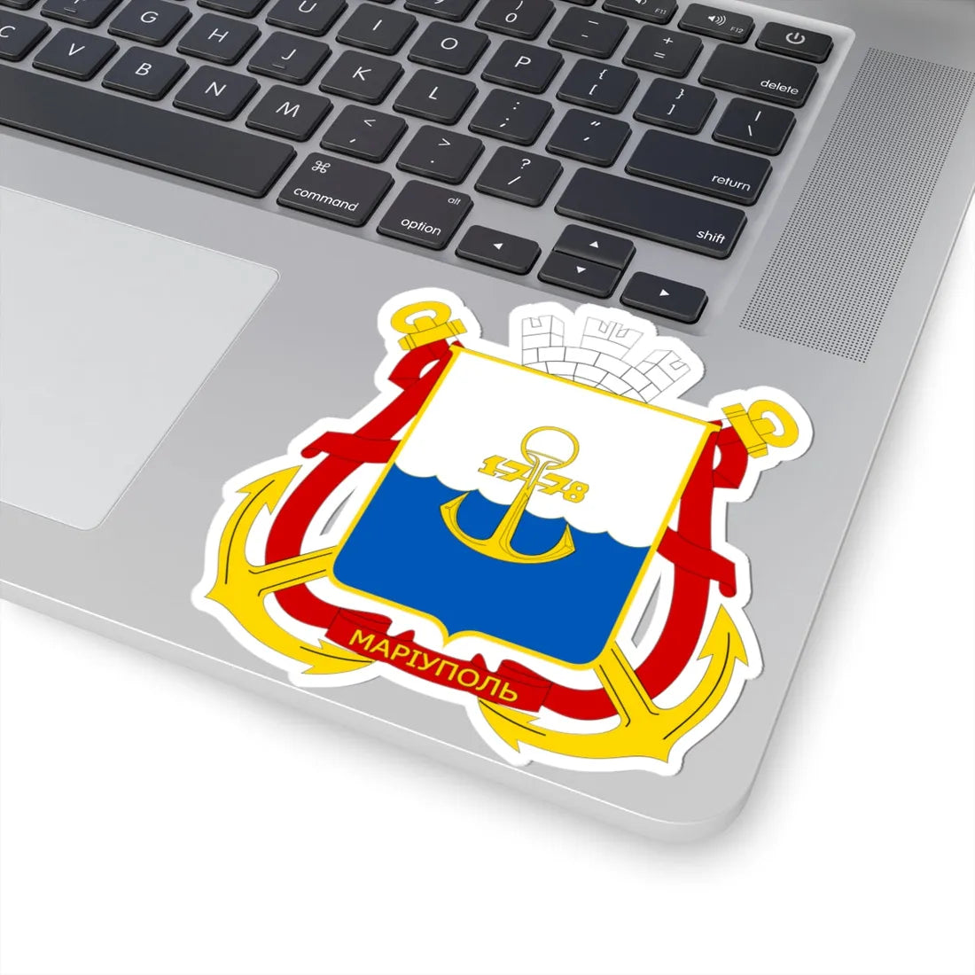 Mariupol coat (Ukraine) (Coat of Arms) STICKER Vinyl Kiss-Cut Decal - The Sticker Space