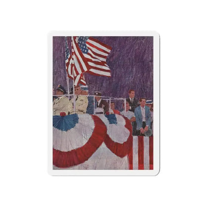 Mark English (attributed) 1965 Plymouth Belvedere Brochure art (1) (Magazine Illustration) Refrigerator Magnet 5 Inch - The Sticker Space