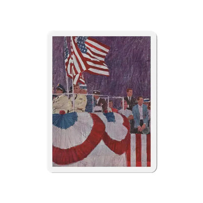 Mark English (attributed) 1965 Plymouth Belvedere Brochure art (1) (Magazine Illustration) Refrigerator Magnet 6 Inch - The Sticker Space