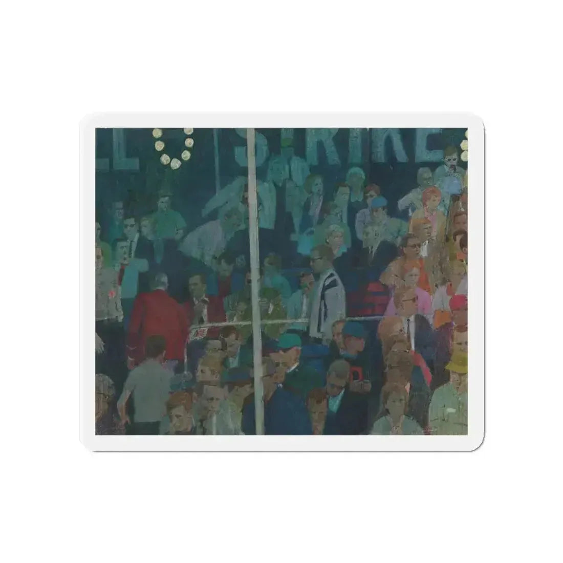 Mark English (attributed) 1965 Plymouth Belvedere Brochure art (2) (Magazine Illustration) Refrigerator Magnet 4 Inch - The Sticker Space