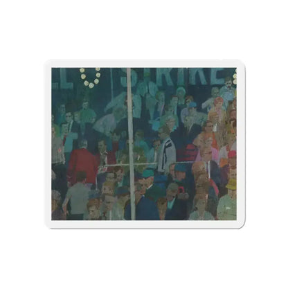 Mark English (attributed) 1965 Plymouth Belvedere Brochure art (2) (Magazine Illustration) Refrigerator Magnet 6 Inch - The Sticker Space