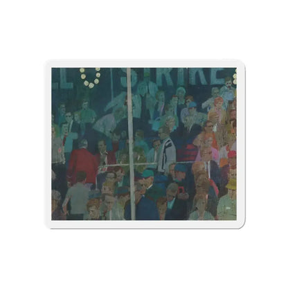 Mark English (attributed) 1965 Plymouth Belvedere Brochure art (2) (Magazine Illustration) Refrigerator Magnet - The Sticker Space