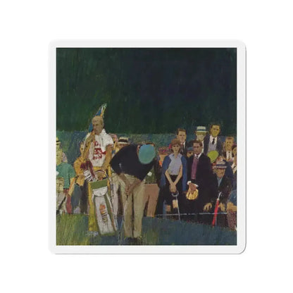 Mark English (attributed) 1965 Plymouth Belvedere Brochure art (3) (Magazine Illustration) Refrigerator Magnet 3 Inch - The Sticker Space