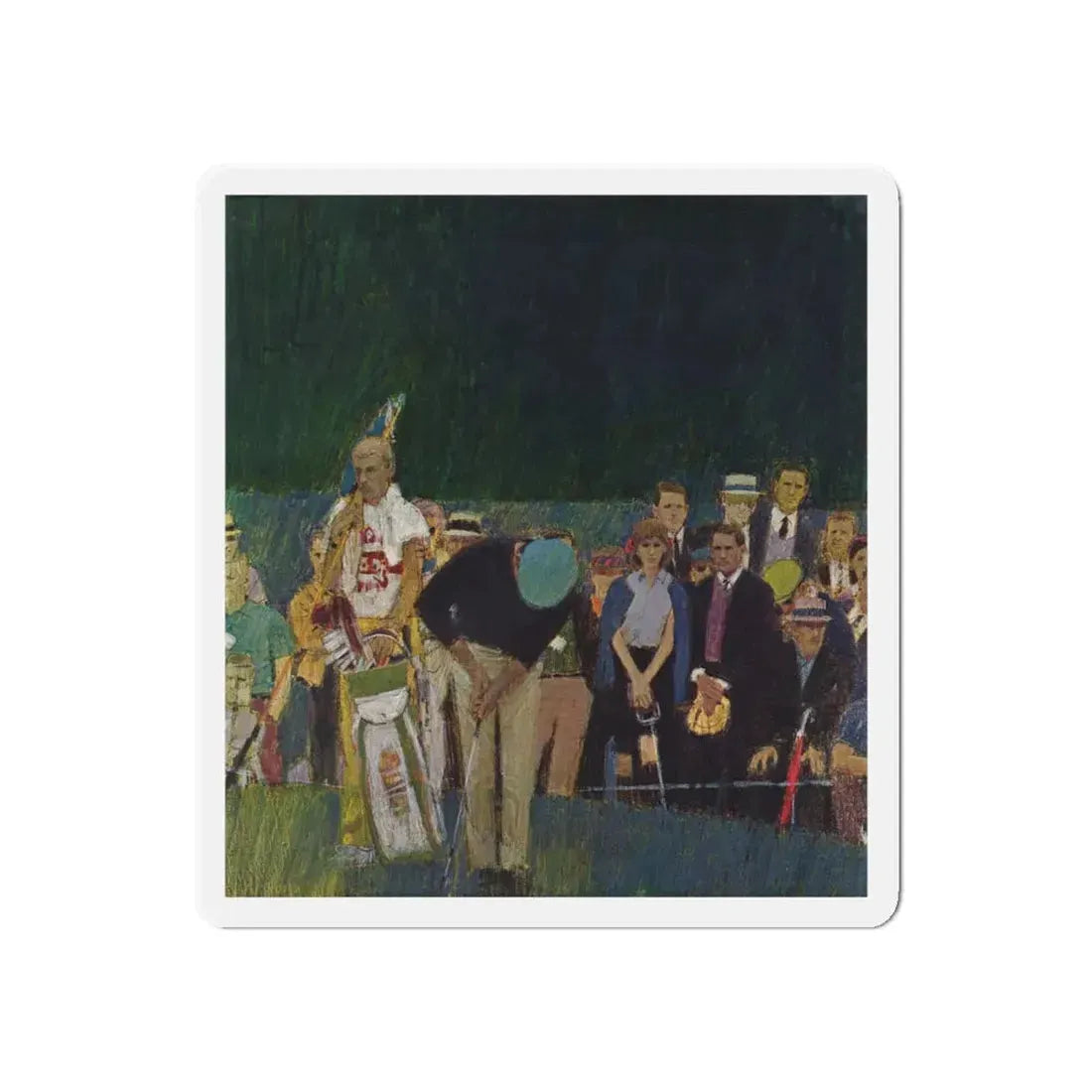 Mark English (attributed) 1965 Plymouth Belvedere Brochure art (3) (Magazine Illustration) Refrigerator Magnet - The Sticker Space