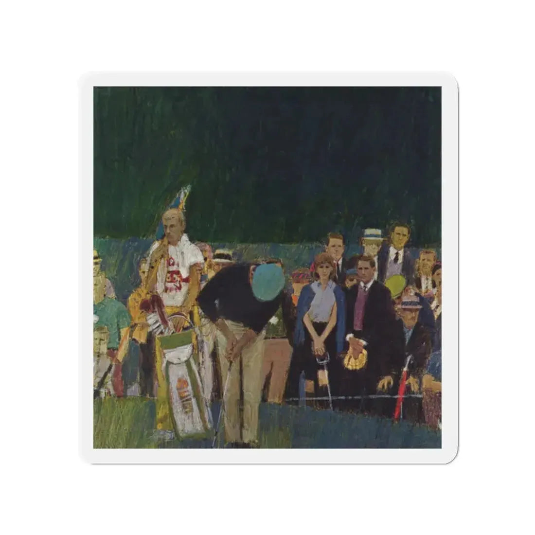 Mark English (attributed) 1965 Plymouth Belvedere Brochure art (3) (Magazine Illustration) Refrigerator Magnet - The Sticker Space