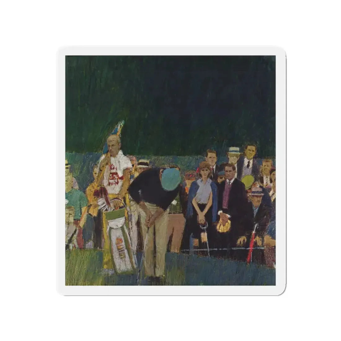 Mark English (attributed) 1965 Plymouth Belvedere Brochure art (3) (Magazine Illustration) Refrigerator Magnet - The Sticker Space