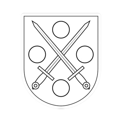 Mark härad vapen (Sweden) (Coat of Arms) STICKER Vinyl Kiss-Cut Decal 2 Inch White - The Sticker Space