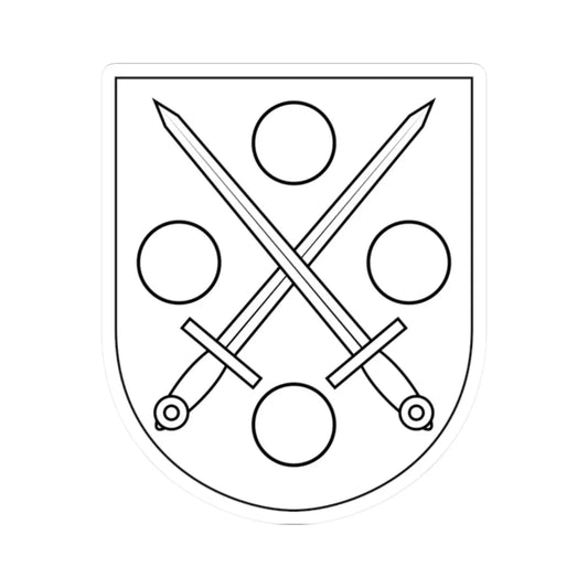 Mark härad vapen (Sweden) (Coat of Arms) STICKER Vinyl Kiss-Cut Decal 2 Inch White - The Sticker Space