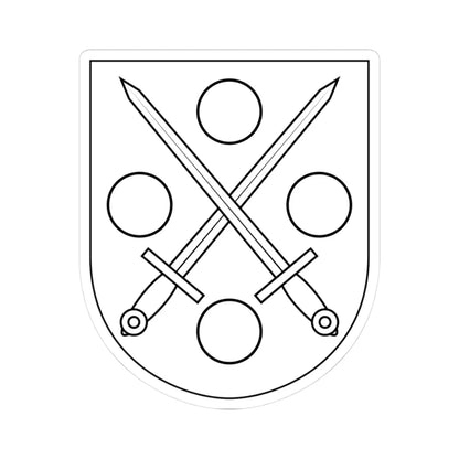 Mark härad vapen (Sweden) (Coat of Arms) STICKER Vinyl Kiss-Cut Decal 3 Inch White - The Sticker Space