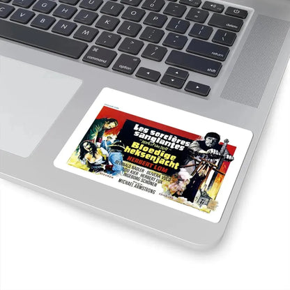 MARK OF THE DEVIL (BELGIAN) 1970 Movie Poster - STICKER Vinyl Kiss-Cut Decal - The Sticker Space