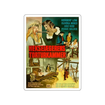 MARK OF THE DEVIL (DANISH) 1970 Movie Poster STICKER Vinyl Die-Cut Decal 6 Inch - The Sticker Space