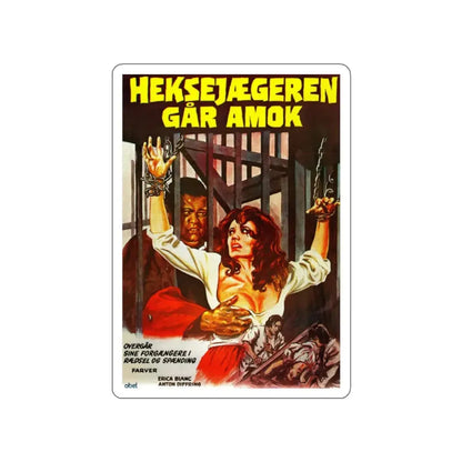 MARK OF THE DEVIL (DANISH 2) 1970 Movie Poster STICKER Vinyl Die-Cut Decal 2 Inch - The Sticker Space