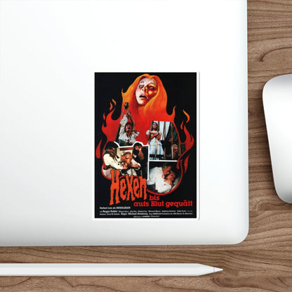 MARK OF THE DEVIL (GERMAN) 1970 Movie Poster STICKER Vinyl Die-Cut Decal-The Sticker Space