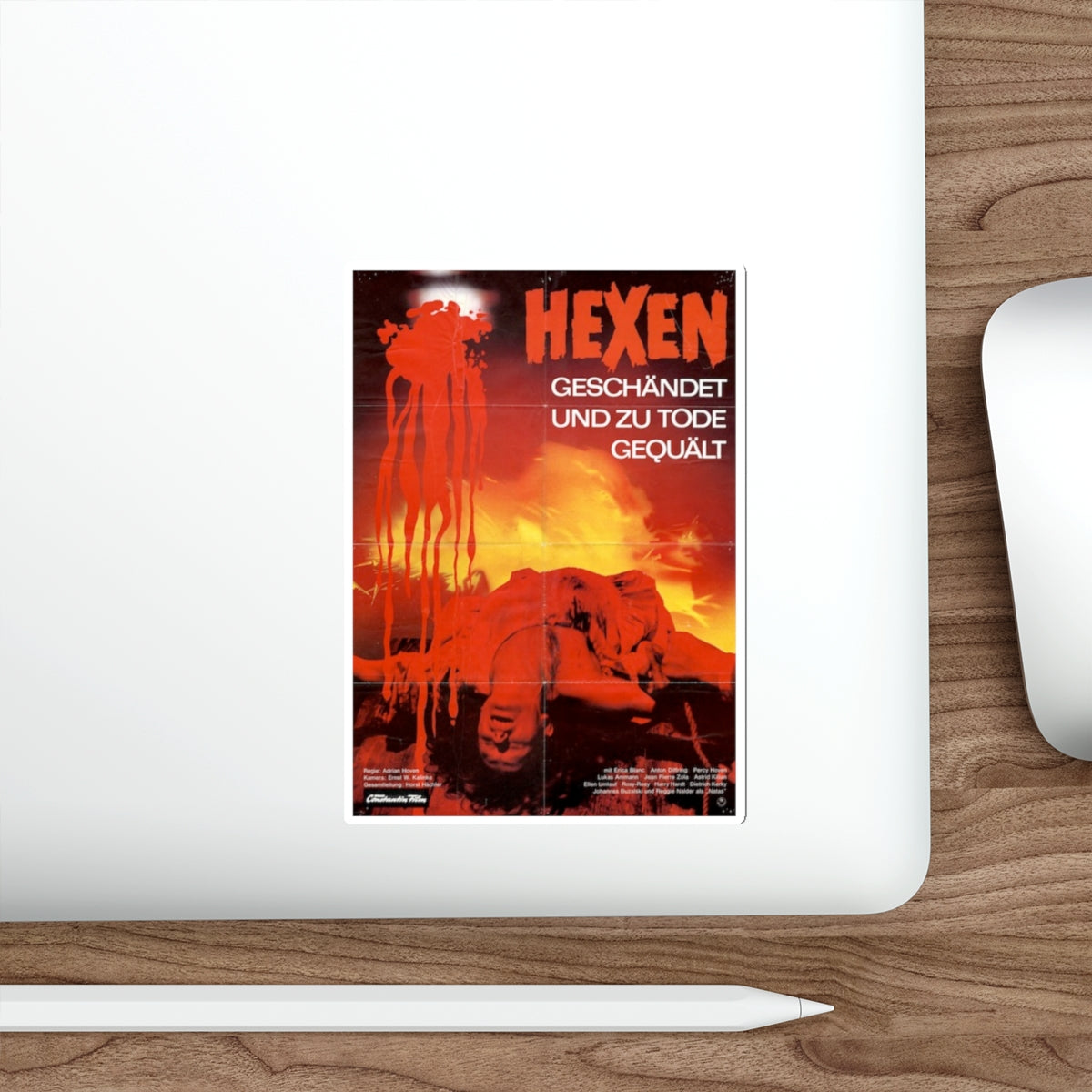 MARK OF THE DEVIL II (GERMAN) 2 1973 Movie Poster STICKER Vinyl Die-Cut Decal-The Sticker Space