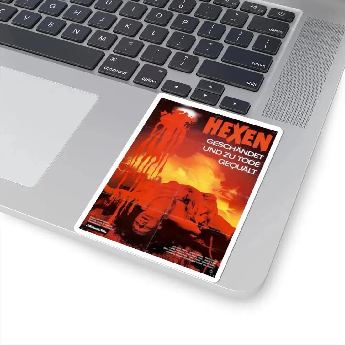 MARK OF THE DEVIL II (GERMAN) 2 1973 Movie Poster - STICKER Vinyl Kiss-Cut Decal - The Sticker Space