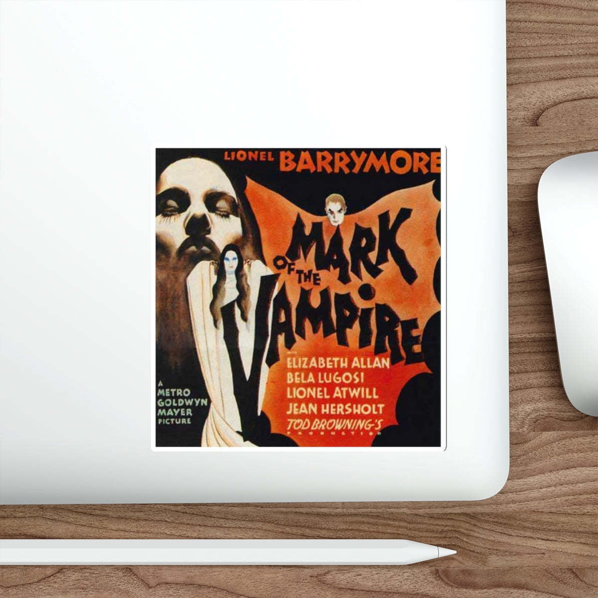 MARK OF THE VAMPIRE (2) 1935 Movie Poster STICKER Vinyl Die-Cut Decal-The Sticker Space