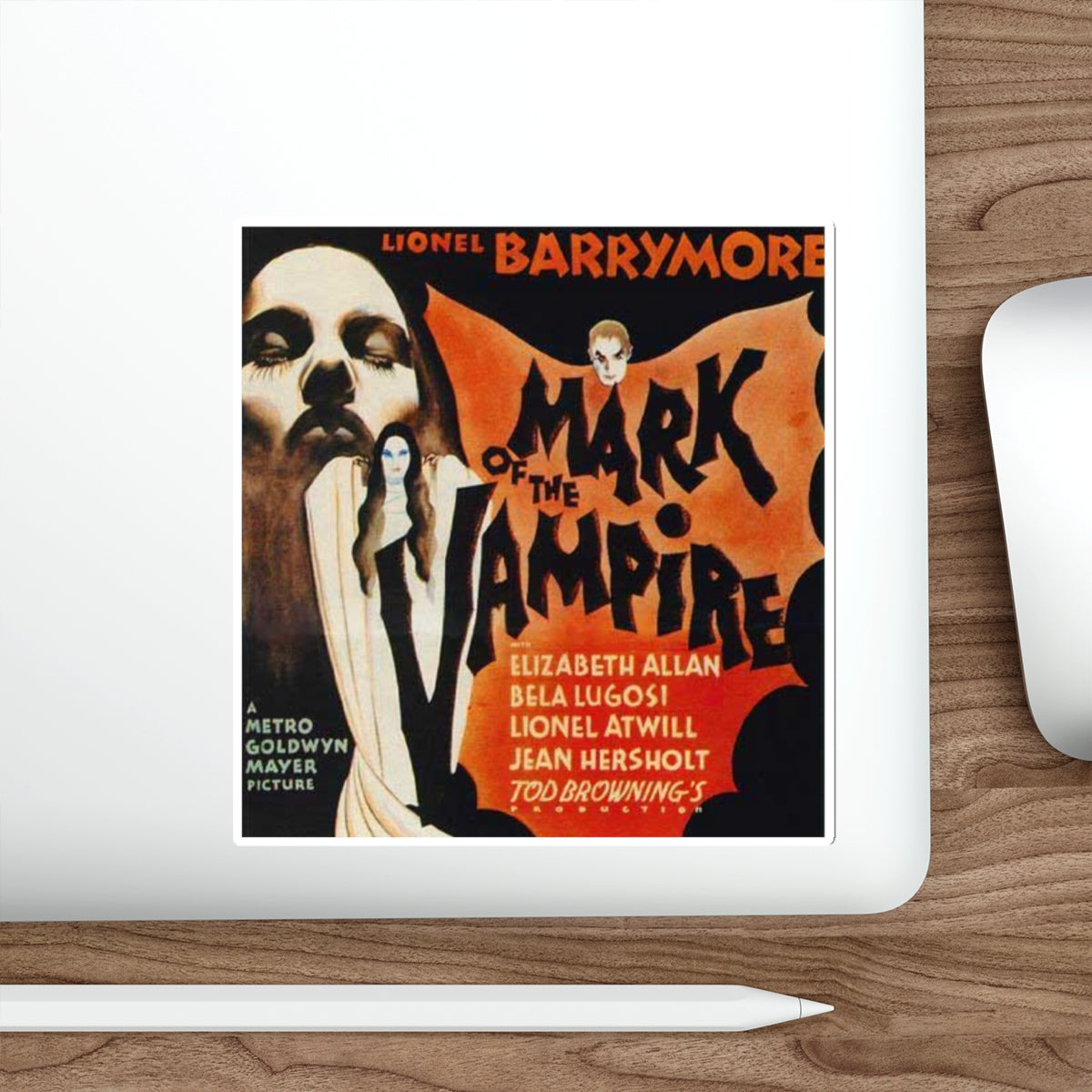 MARK OF THE VAMPIRE (2) 1935 Movie Poster STICKER Vinyl Die-Cut Decal-The Sticker Space