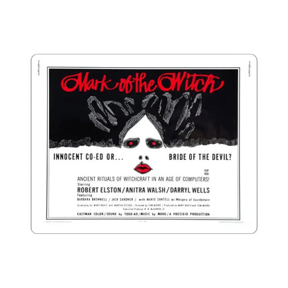 MARK OF THE WITCH (2) 1970 Movie Poster - STICKER Vinyl Kiss-Cut Decal 4 Inch White - The Sticker Space