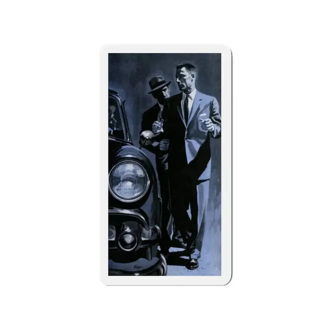 Mark of Treachery, 1959 (Magazine Illustration) Refrigerator Magnet 2 Inch - The Sticker Space