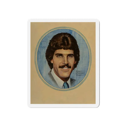 Mark Spitz, The Saturday Evening Post cover, May-June 1973 (Magazine Illustration) Refrigerator Magnet - The Sticker Space