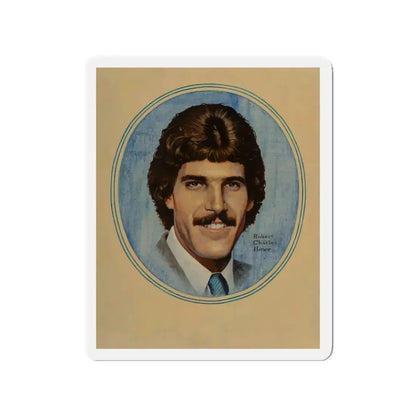 Mark Spitz, The Saturday Evening Post cover, May-June 1973 (Magazine Illustration) Refrigerator Magnet - The Sticker Space