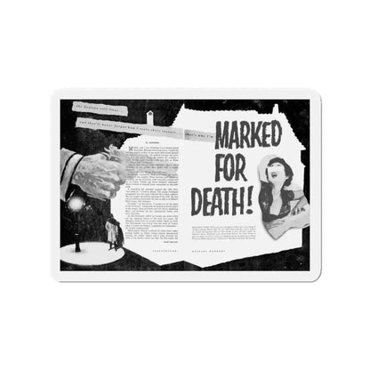 Marked For Death, True Woman's Adventures, May 1956 (Magazine Illustration) Refrigerator Magnet - The Sticker Space