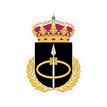 Markstridsskolan vapen (Sweden) (Coat of Arms) STICKER Vinyl Kiss-Cut Decal 3 Inch White - The Sticker Space