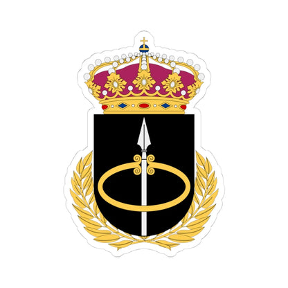 Markstridsskolan vapen (Sweden) (Coat of Arms) STICKER Vinyl Kiss-Cut Decal 4 Inch White - The Sticker Space