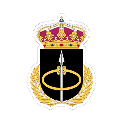 Markstridsskolan vapen (Sweden) (Coat of Arms) STICKER Vinyl Kiss-Cut Decal 6 Inch White - The Sticker Space